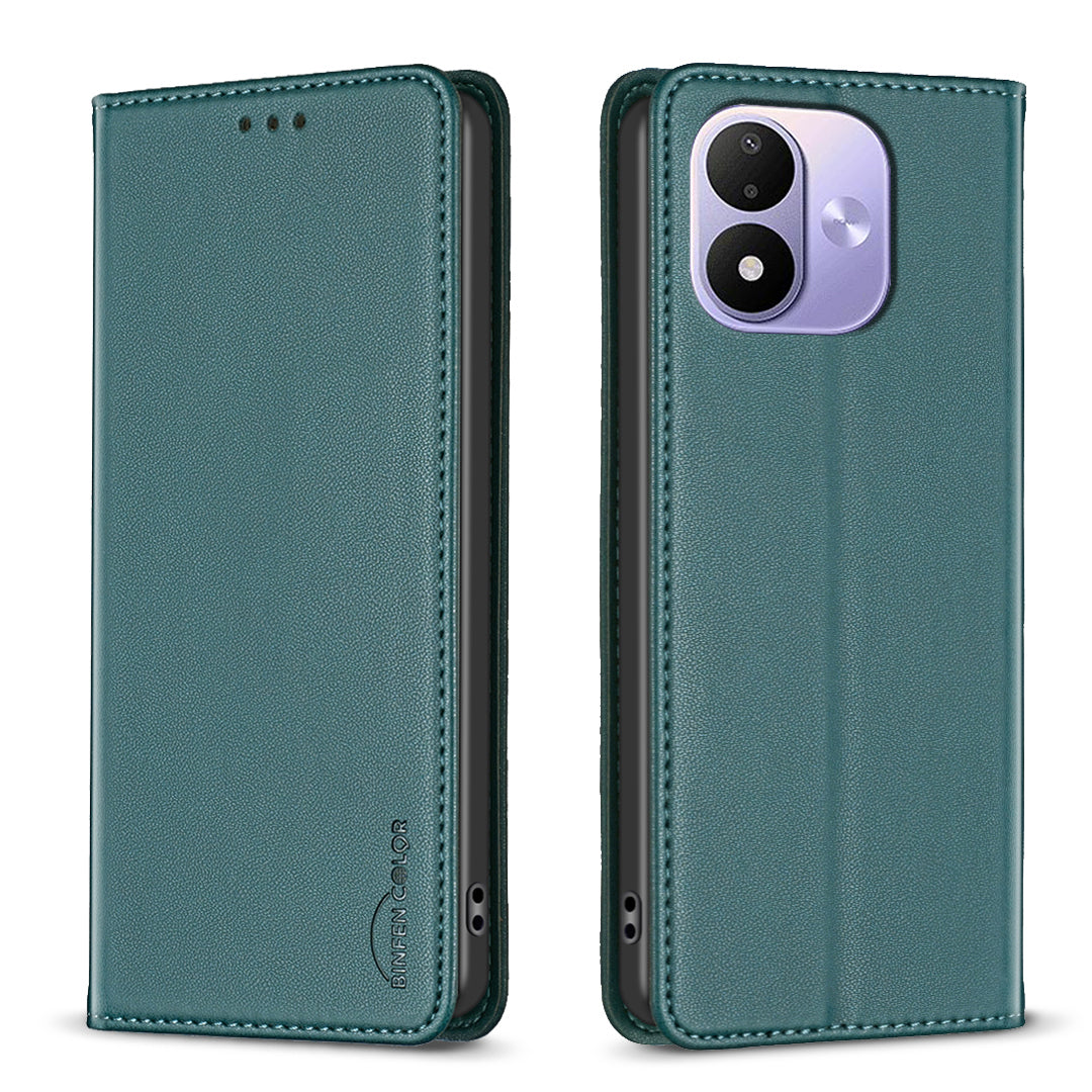 BINFEN COLOR for Xiaomi Redmi Note 17 Pro 5G Leather Case  BF18 Phone Stand Cover with Card Slots