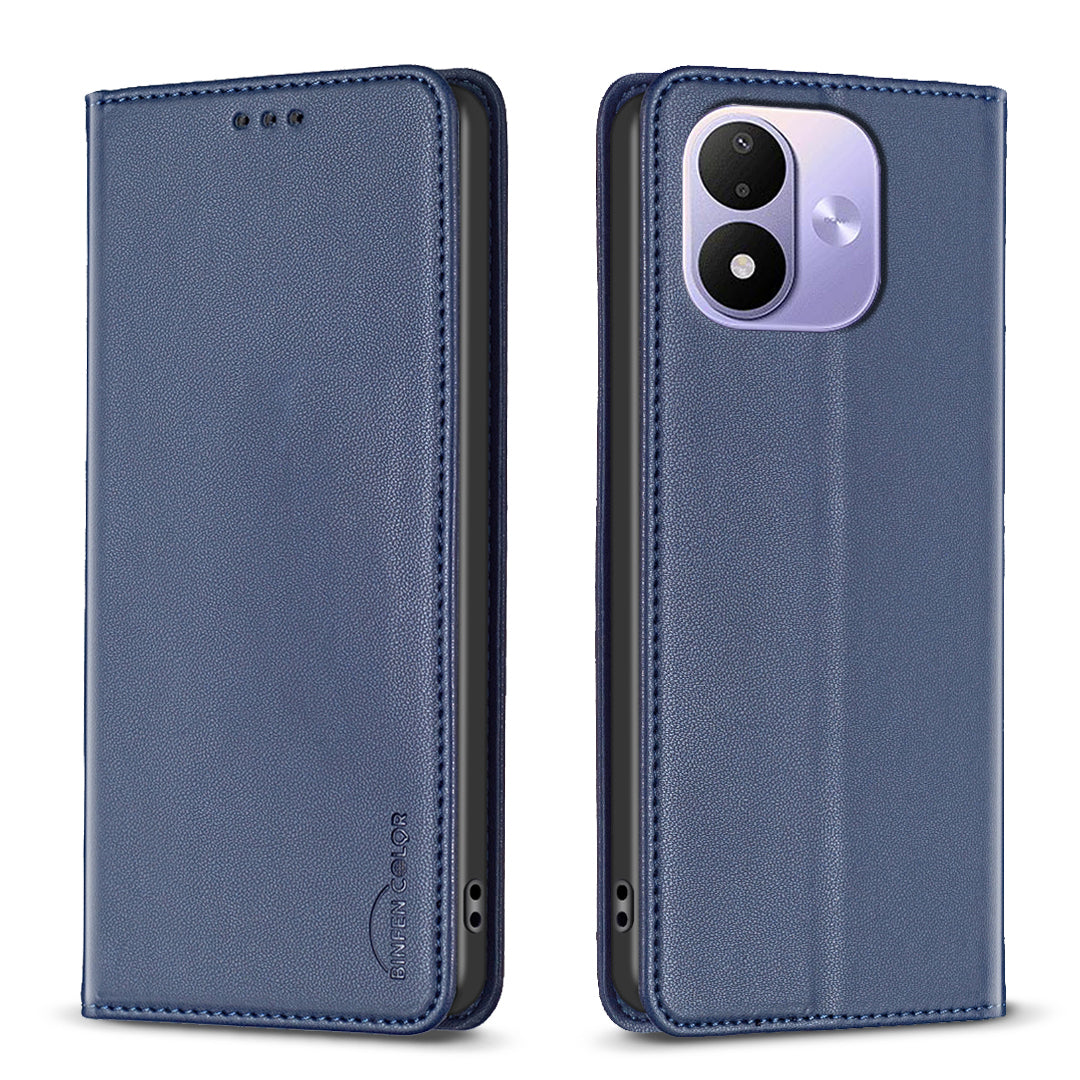 BINFEN COLOR for Xiaomi Redmi Note 17 Pro 5G Leather Case  BF18 Phone Stand Cover with Card Slots