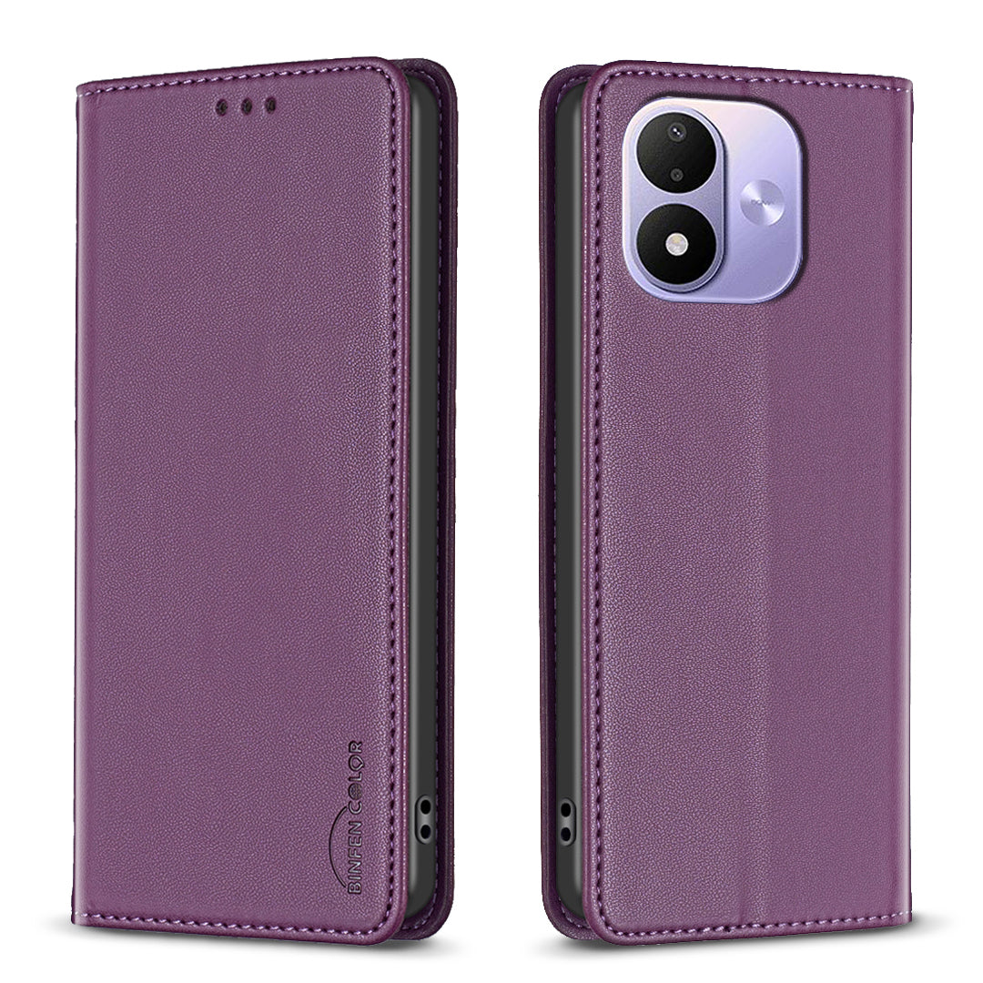 BINFEN COLOR for Xiaomi Redmi Note 17 Pro 5G Leather Case  BF18 Phone Stand Cover with Card Slots