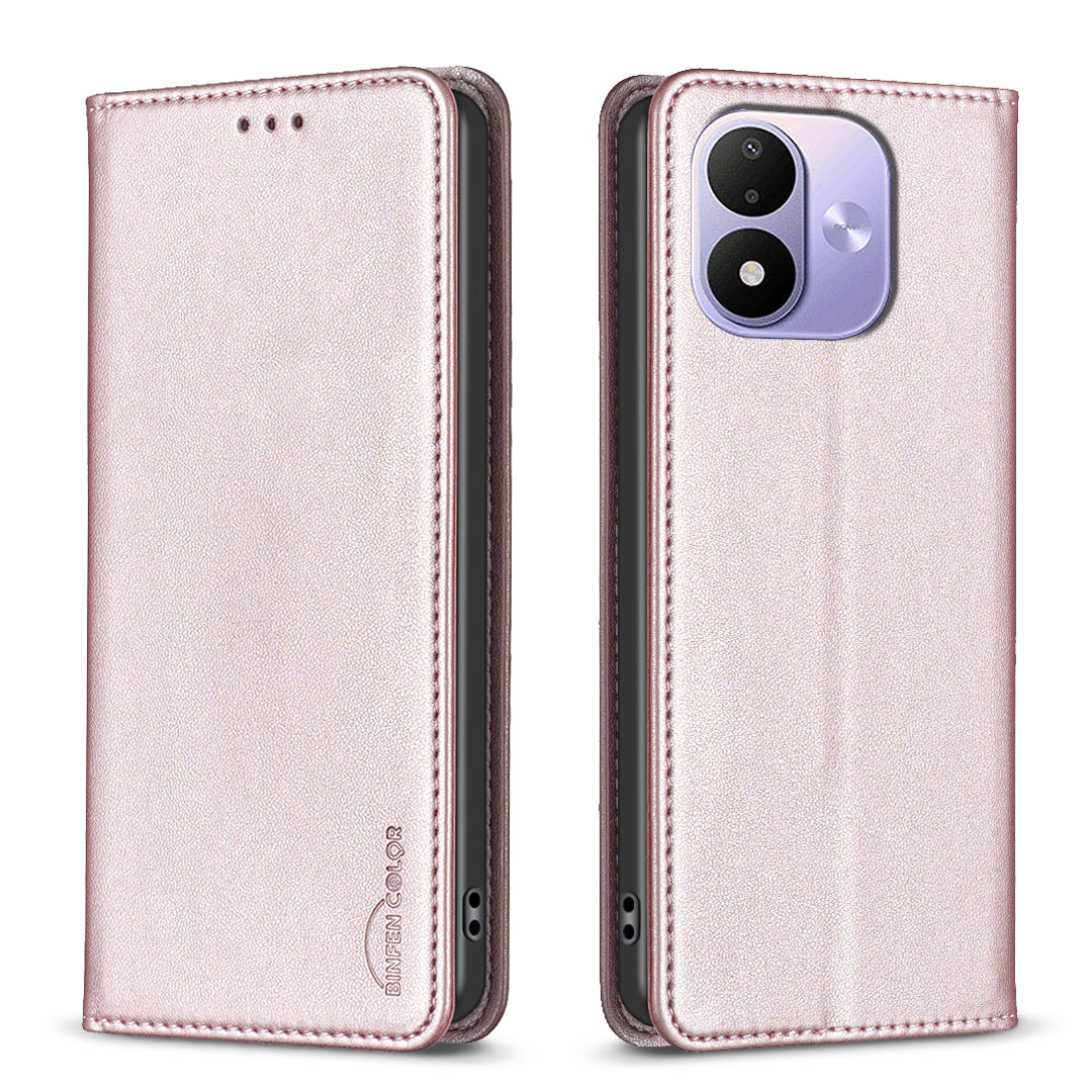 BINFEN COLOR for Xiaomi Redmi Note 17 Pro 5G Leather Case  BF18 Phone Stand Cover with Card Slots