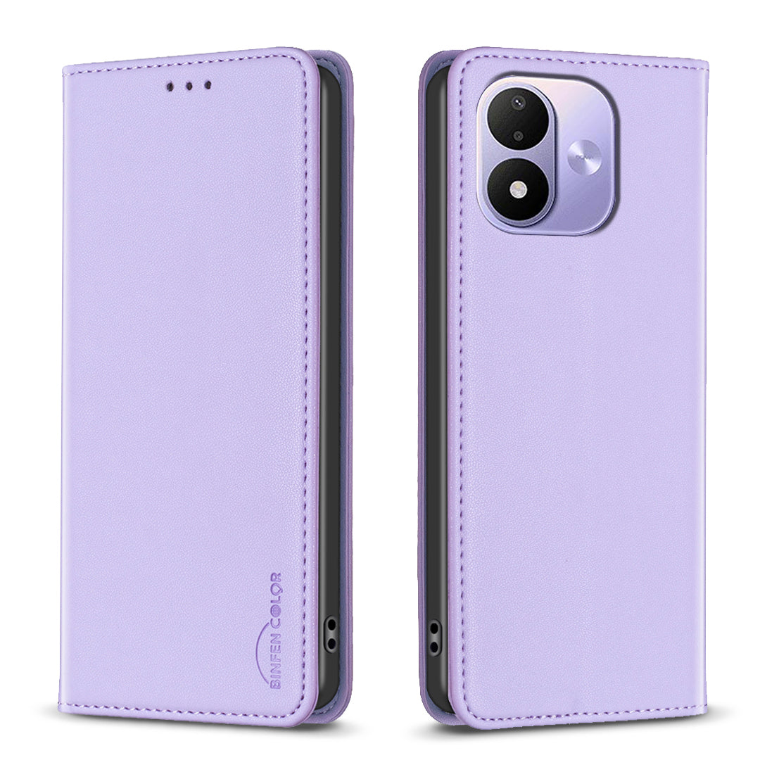BINFEN COLOR for Xiaomi Redmi Note 17 Pro 5G Leather Case  BF18 Phone Stand Cover with Card Slots