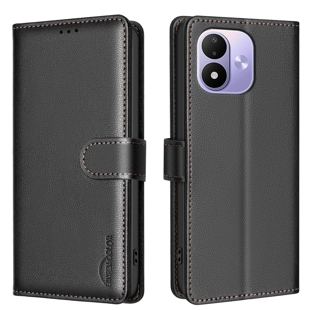 BINFEN COLOR for Xiaomi Redmi Note 17 Pro 5G BF32 Leather Case Wallet RFID Blocking Phone Cover