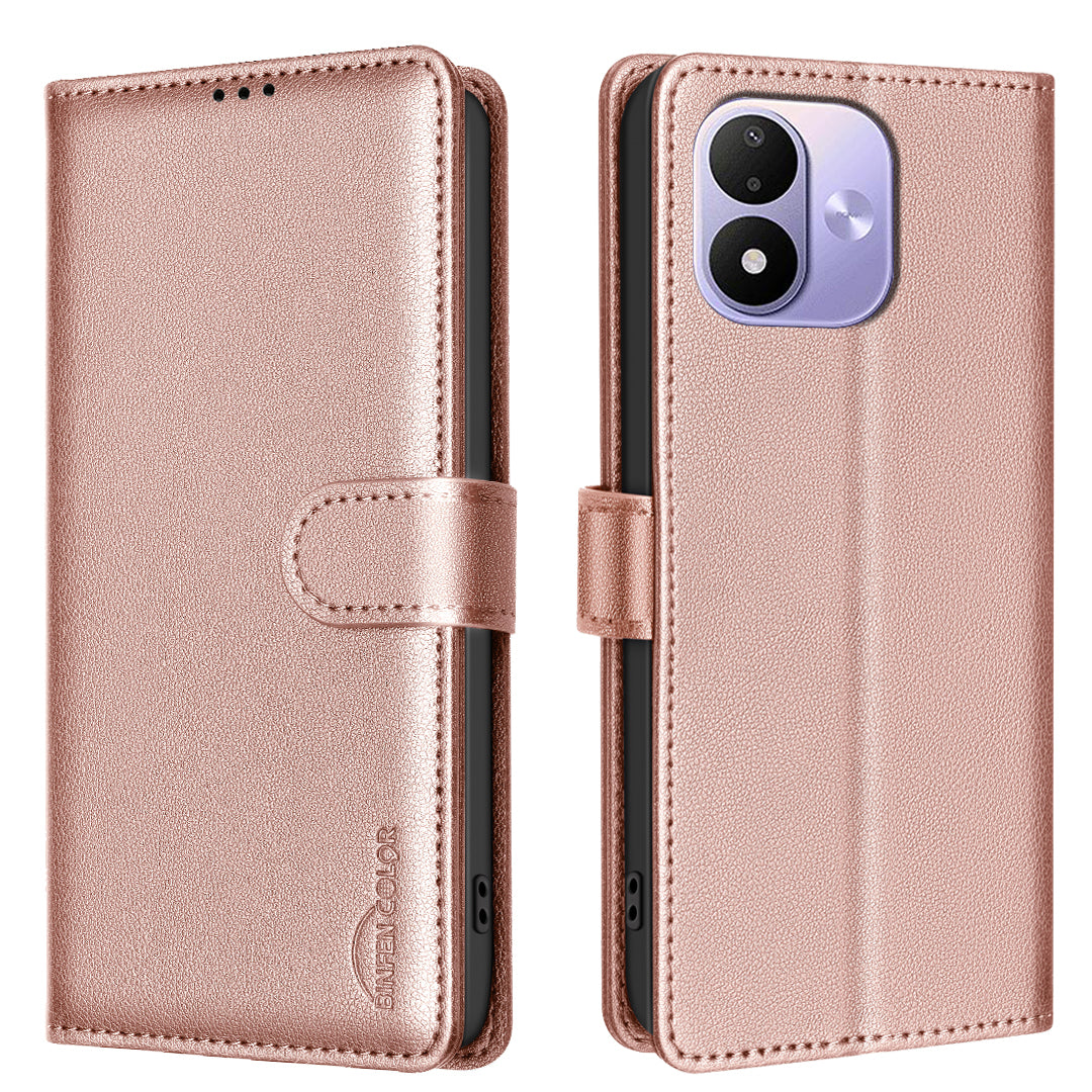 BINFEN COLOR for Xiaomi Redmi Note 17 Pro 5G BF32 Leather Case Wallet RFID Blocking Phone Cover