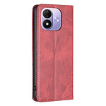 For Xiaomi Redmi Note 17 Pro 5G Case Card Slots Geometry Imprint Leather Phone Cover