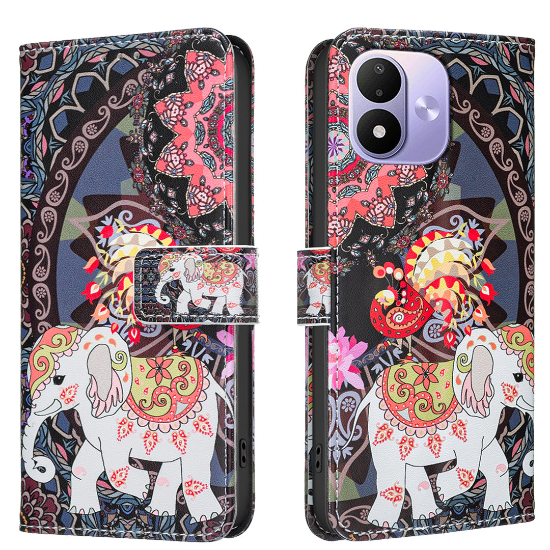 For Xiaomi Redmi Note 17 Pro 5G Case Wallet Stand Pattern Printing Phone Leather Cover