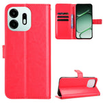 For OnePlus N6 4G PU Leather Case with Strap Crazy Horse Texture Phone Wallet Cover