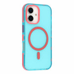 Til iPhone 16 Magnetisk Cover PC + TPU Dobbeltlag Stødsikker Anti-Skrid Telefoncover med Metal Knapper