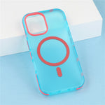 Til iPhone 16 Magnetisk Cover PC + TPU Dobbeltlag Stødsikker Anti-Skrid Telefoncover med Metal Knapper