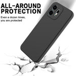 For OnePlus N6 4G Liquid Silicone Case Phone Back Cover with Hand Strap
