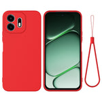 For OnePlus N6 4G Liquid Silicone Case Phone Back Cover with Hand Strap
