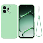 For OnePlus N6 4G Liquid Silicone Case Phone Back Cover with Hand Strap