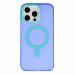 For iPhone 13 Pro Max Magnetic Case PC + TPU Dual-Layer Shockproof Anti-Slip Phone Cover with Metal Buttons