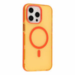 For iPhone 13 Pro Max Magnetic Case PC + TPU Dual-Layer Shockproof Anti-Slip Phone Cover with Metal Buttons