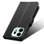 For OnePlus N6 4G Leather Wallet Case with Strap Diamond Texture Phone Cover