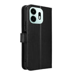 For OnePlus N6 4G Leather Wallet Case with Strap Diamond Texture Phone Cover