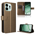 For OnePlus N6 4G Leather Wallet Case with Strap Diamond Texture Phone Cover