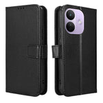 For Xiaomi Redmi Note 17 Pro 5G (Global) Leather Wallet Case with Strap Diamond Texture Phone Cover