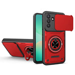 For Samsung Galaxy S26+ Magnetic Case Sliding Camera Cover TPU+PC Phone Cover with Rotating Kickstand