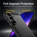 WANLONFENG for Samsung Galaxy S26 FE Case with Screen Film  LS Series Big Lens Hole Brushed Texture TPU Phone Cover