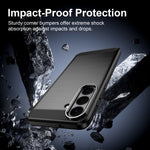 WANLONFENG for Samsung Galaxy S26 FE Case with Screen Film  LS Series Big Lens Hole Brushed Texture TPU Phone Cover