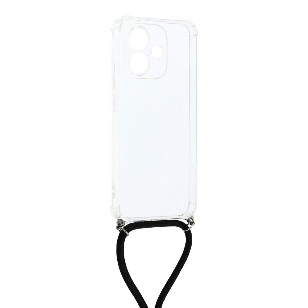 For Xiaomi Redmi Note 17 4G (Global) / Note 17 5G (Global) / Note 17 (India / China) 5G Case Reinforced Corner TPU Clear Phone Cover with Lanyard