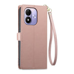 Xiaomi Redmi Note 17 4G (Global) / Note 17 5G (Global) / Note 17 (Indien/Kina) 5G Läderfodral Hjärtans Avtryck Blixtlåsficka Plånboksfodral med Korta och Långa Remmar