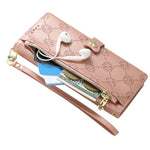 For Xiaomi Redmi Note 17 Pro Max 5G / Note 17 Pro+ 5G Leather Case Hearts Imprint Zipper Pocket Wallet Phone Cover with Short and Long Straps