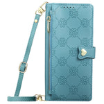 For Xiaomi 17T Leather Case Hearts Imprint Zipper Pocket Wallet Phone Cover with Short and Long Straps
