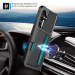 For Samsung Galaxy S26 FE Case Card Slot Leather + TPU Defender Phone Cover