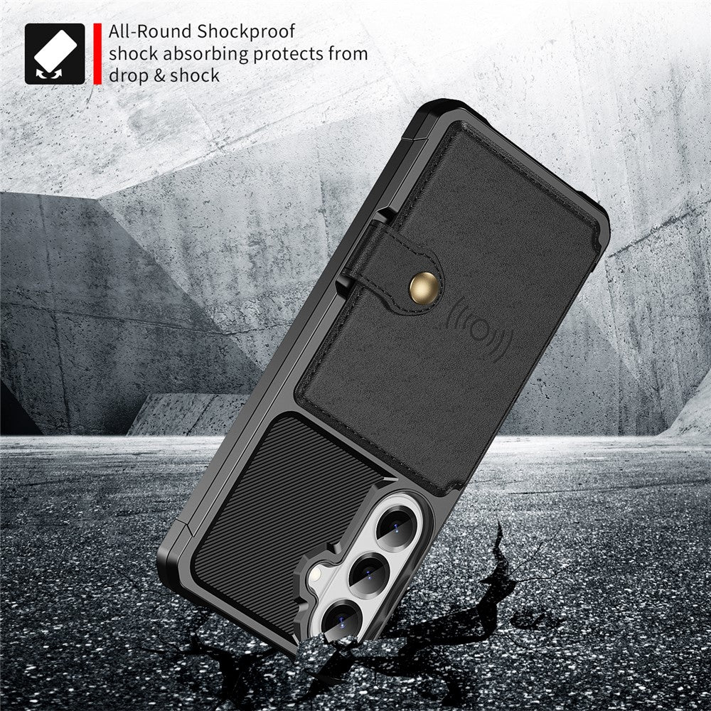 For Samsung Galaxy A27 5G Case with Card Holder PU Leather + TPU Phone Back Cover