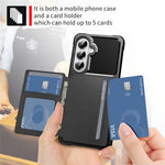 For Samsung Galaxy A27 5G Case with Card Holder PU Leather + TPU Phone Back Cover