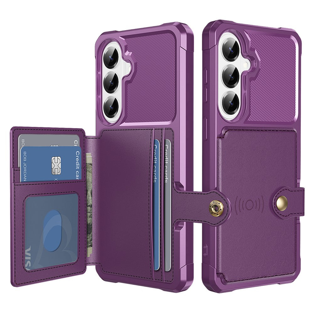 For Samsung Galaxy A27 5G Case with Card Holder PU Leather + TPU Phone Back Cover