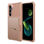 Til Samsung Galaxy S26 FE cover med kortholder PU-læder + TPU telefonbagside