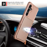 Til Samsung Galaxy S26 FE cover med kortholder PU-læder + TPU telefonbagside