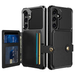 Til Samsung Galaxy S26 FE cover med kortholder PU-læder + TPU telefonbagside