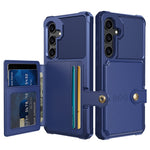 Til Samsung Galaxy S26 FE cover med kortholder PU-læder + TPU telefonbagside