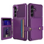 Til Samsung Galaxy S26 FE cover med kortholder PU-læder + TPU telefonbagside
