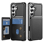 For Samsung Galaxy A27 5G Case Card Slot Kickstand Leather + TPU Reinforced Corner Phone Cover