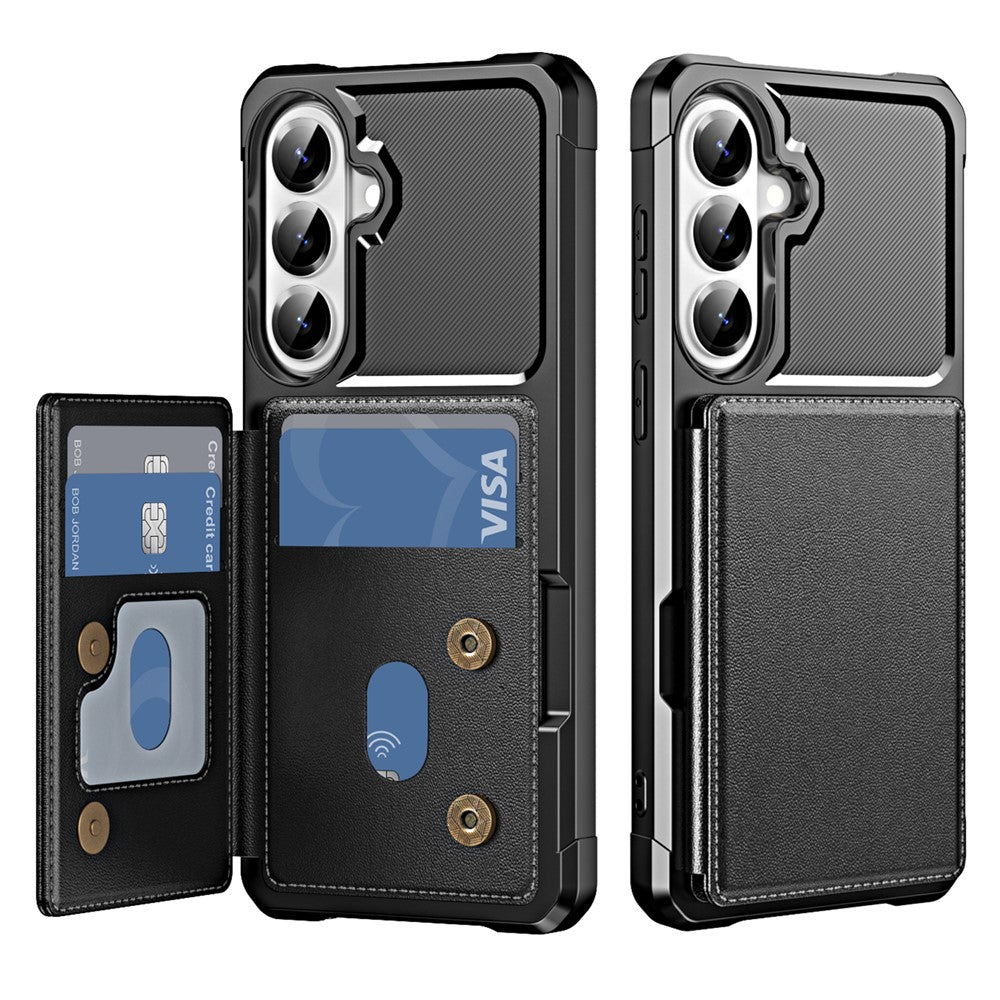 For Samsung Galaxy A27 5G Case Card Slot Kickstand Leather + TPU Reinforced Corner Phone Cover