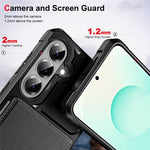 For Samsung Galaxy A27 5G Case Card Slot Kickstand Leather + TPU Reinforced Corner Phone Cover