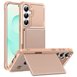 For Samsung Galaxy A27 5G Case Card Slot Kickstand Leather + TPU Reinforced Corner Phone Cover