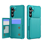 For Samsung Galaxy S26 FE Case Card Slot Kickstand Leather + TPU Reinforced Corner Phone Cover