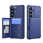 For Samsung Galaxy S26 FE Case Card Slot Kickstand Leather + TPU Reinforced Corner Phone Cover