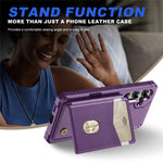 For Samsung Galaxy S26 FE Case RFID Blocking Card Slot Kickstand Leather + TPU Phone Cover