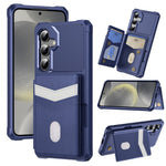 For Samsung Galaxy S26 FE Case RFID Blocking Card Slot Kickstand Leather + TPU Phone Cover
