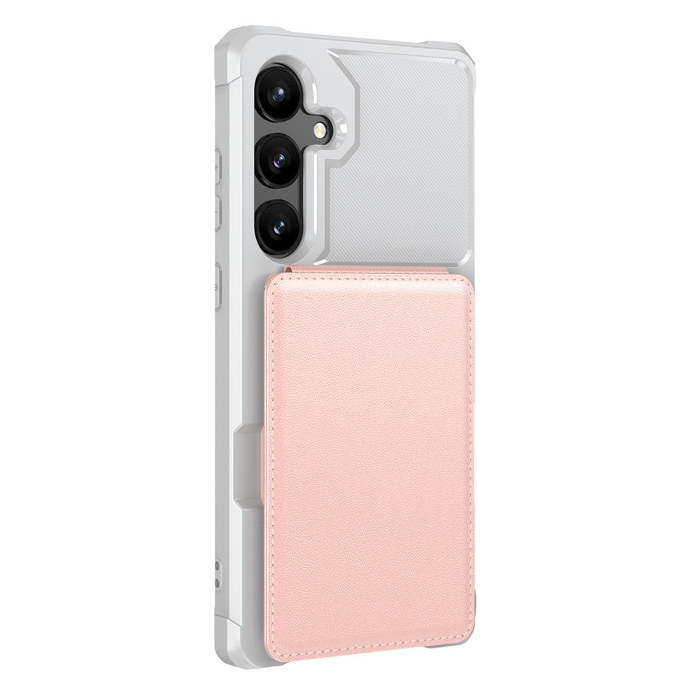 Samsung Galaxy S26 FE Skal Vertikalt Flip Kortplats Stativ Läder + TPU Mobilskal