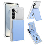 Samsung Galaxy S26 FE Skal Vertikalt Flip Kortplats Stativ Läder + TPU Mobilskal