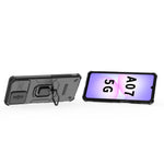 Samsung Galaxy A07 4G / A07s 4G / A07 5G / A08 4G / A08 5G-etui i PC + TPU med stativ, mobilbeskyttelse og linsebeskyttelse