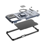 Samsung Galaxy A07 4G / A07s 4G / A07 5G / A08 4G / A08 5G-etui i PC + TPU med stativ, mobilbeskyttelse og linsebeskyttelse