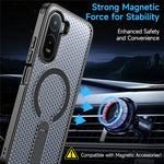 Xiaomi Redmi A7 Pro 4G (171.56mm) / Redmi A7 Pro 5G / Poco C85x 5G / Poco C81 4G / Poco C81 Pro 4G Magnetiskt skal Stativ Rutstruktur TPU PC mobil Baksida